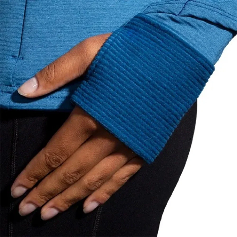 Brooks Women's NotchThermal Hoodie like new Bkue ash - Picture 7 of 10